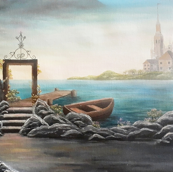 Magical door oil painting - Picture 3 of 4